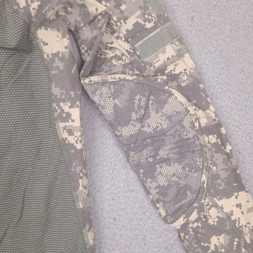Massif Army Combat Shirt Mens Small Long‎ Sleeve Mock Neck Digital Camo US Army
